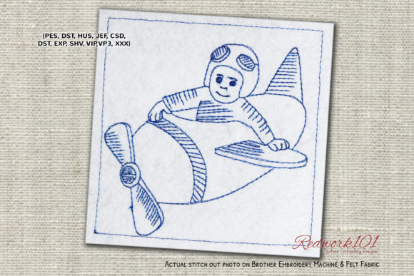 Baby Cartoon Pilot Redwork: A Designer’s Review