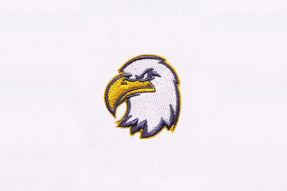 Eagle Face: A Bold Embroidery Design for Etsy Sellers