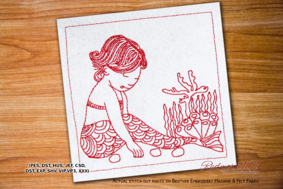 Mermaid Playing Lineart Review for Handmade Gifts