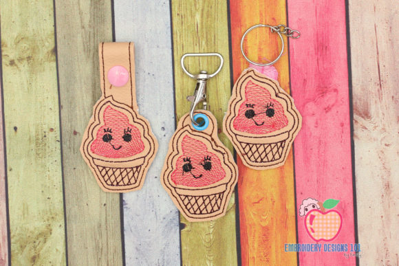 Review: Ice Cream ITH Key Fob Pattern for Etsy Sellers