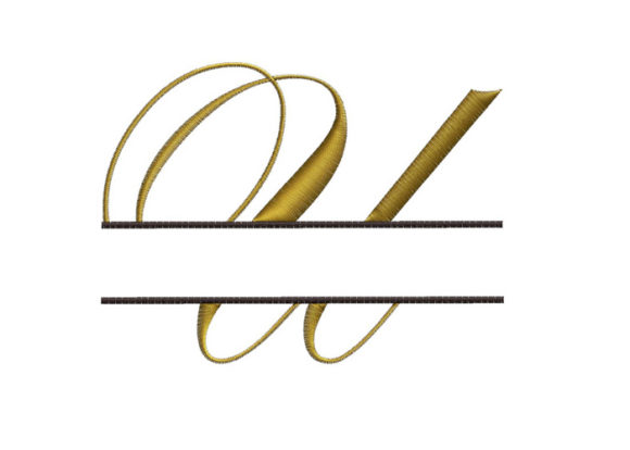 Review: Split Monogram Font Letter U for Sweatshirts