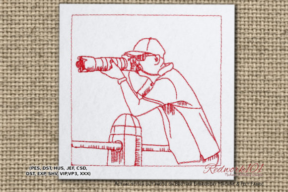 Reviewing Photographer Shooting Lineart for Gifts
