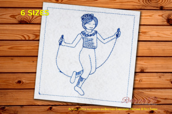Reviewing the Rope Skipping Lineart Design