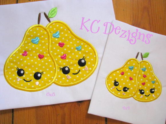 Reviewing Valentine Love Pears Applique for Etsy Shops